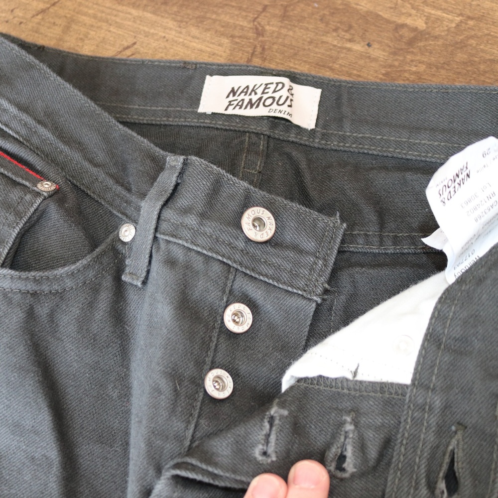 Naked and Famous Weird Guy Jeans (WORN ONCE)
